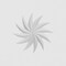 Ekena Millwork Standard Sedgwick Spiral Rosette With Square Edge, 4"W x 4"H x 1"P ROSP040X040X100SDG12 - alternate 3